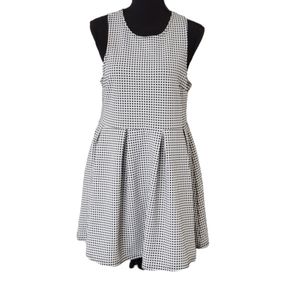 Connection 18 dress, black and white, size XL